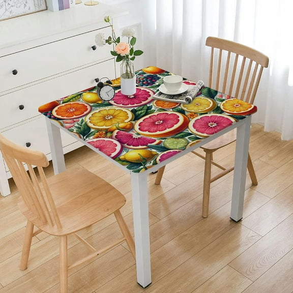 BANET Rectangle Tablecloth, Waterproof and Oil Proof Table Cloth, Seasonal Holiday Table Cover for Picnic Spring Summer Party Decorations, Decorative Print Table Cover for Indoor and Outdoor White
