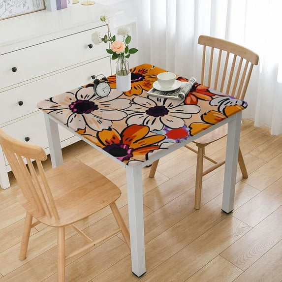 BANET Rectangle Tablecloth Wrinkle Free Table Cover Tablecloth Table Cover for Kitchen Dining Table white
