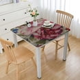 thumbnail image 1 of BANET Rose Flower Square Table Cloth Cover Decorations Square Tablecloth for Home Dining Room Kitchen Decor white, 1 of 8