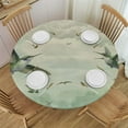 thumbnail image 1 of BANET Round Fitted Tablecloth with Elastic Edge, Hummingbird Pattern Round Table Cover, Waterproof Non Slip Table Cloth for Indoor Outdoor Table cover 54"-58, 1 of 8