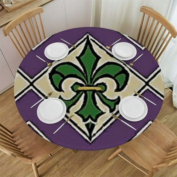 BANET Round Tablecloth ,Baseball Sport Decorative Polyester Table Cloths,Waterproof Table Cover for Home,Holiday,Party,Indoor and Outdoor 54"-58