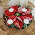 thumbnail image 1 of BANET Round Tablecloth Fitted Elastic Table Cover Washable for Kitchen Dining Picnic Party () 54"-58, 1 of 8