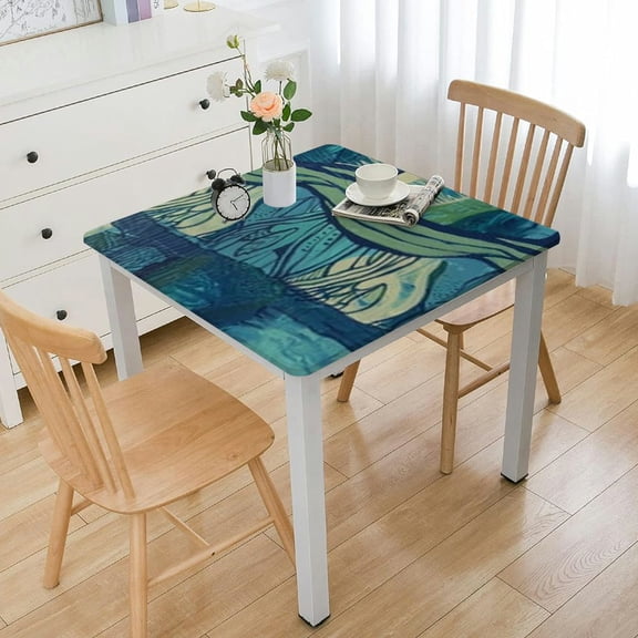 BANET  Sage Green Waterproof Picnic Patio Party Square Table Cloth Cover Decorations Fabric Square Tablecloth for Home Dining Room Kitchen Decor 36*36