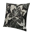 thumbnail image 1 of BANET Satin Pillowcase for Hair and Skin - Printed Rose on Black Silk Pillowcase- Satin Pillow Cases with Envelope Closure, Valentines Day Gifts for Women Men White, 1 of 5
