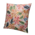 thumbnail image 1 of BANET Six-Leaf Flower Throw Pillowcase Soft Embroidered Cloth Decorative Flower Pillows Case for Room 18x18in, 1 of 5