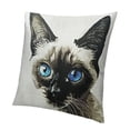 thumbnail image 1 of BANET  Sofa Pillow Case, Decorative Throw Pillow Cushion Cover for Home Office, Siamese Kitten Cat 20x20in, 1 of 5