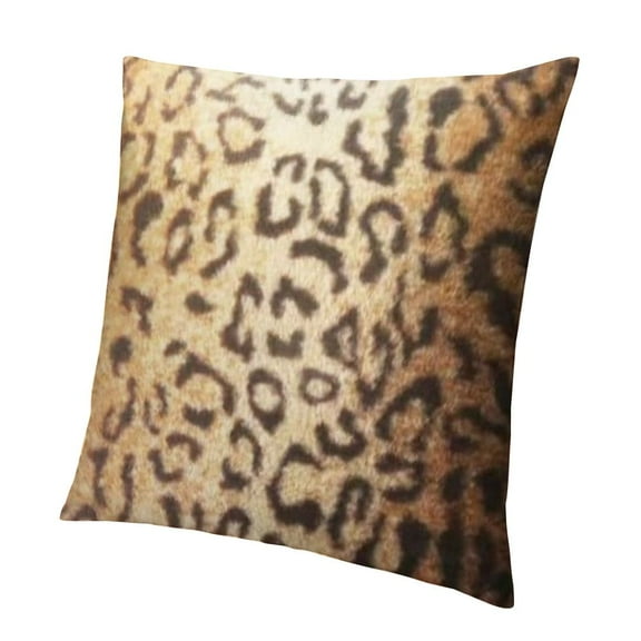 BANET Soft Plush Faux Skin Throw Pillow Covers Luxury Style Animal Print Decor Pillow Cover for Home Couch White