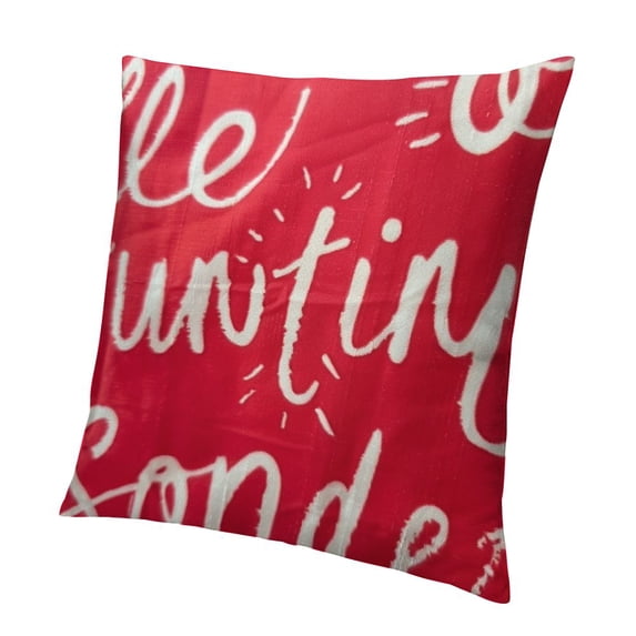 BANET Soft Soild Decorative Square Throw Pillow Covers Outdoor Patio Pillow Elegant Red Pillow for Sofa Bedroom Car White