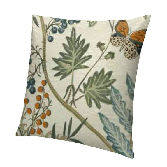 BANET Spring Sage Green Pillow Covers, Plant Decorative Throw Pillow Covers Farmhouse Floral Outdoor Pillows for Couch Home Sofa Living Room White
