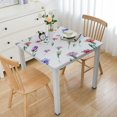 thumbnail image 1 of BANET Spring Tablecloth Colorful Flowers Print Summer Seasonal Gift Print Decorative Polyester Table Cloth for Party white, 1 of 7