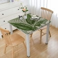thumbnail image 1 of BANET Spring Tablecloth Rectangular, Green Plants Washable Table Cover for Party Picnic Dinner Decor white, 1 of 7