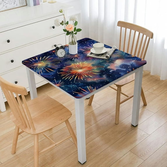 BANET Square - Colorful Floral Table Cloth Decorative Pattern Table Cover for Kitchen Indoor Outdoor Use 40*40