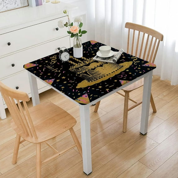 BANET Square Decorative Table Cloth Polyester Table Cover for Kitchen Dining Room 36*36