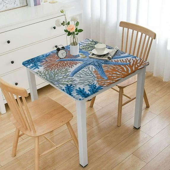 BANET Square Decorative Table Cloth Table Cover with Fabric for Home Kitchen Dining Patio 52*52