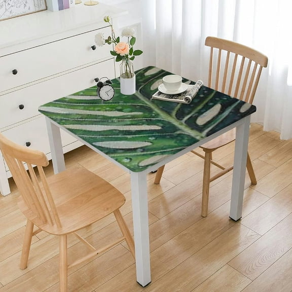 BANET Square Eucalyptus Leaf Table Cloth Table Cover for Kitchen Dining Tabletop Decoration Parties Weddings 36*36