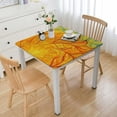 thumbnail image 1 of BANET Square Fitted Tablecloth, Motifs Nature Theme with Unique Floral Lines Traditional Art, Elastic Edge, Suitable for Table Decoration, Buffet and Camping, Fit for Square Table white, 1 of 8