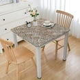 thumbnail image 1 of BANET Square Fitted Tablecloth with Backing Elastic Edge Design Table Cover Oil-Proof Table Cloth Stain-Resistant Wipeable for Square Table white, 1 of 7