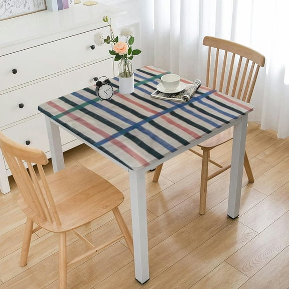 BANET Square/Rectangle Tablecloth Cotton Linen Plaid Floral Tablecloth Table Cover Kitchen Dinning Tabletop Decoration White