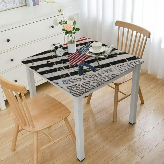 BANET Square/Rectangle Tablecloth Cotton Linen Tablecloth Table Cover Kitchen Dinning Tabletop Decoration White