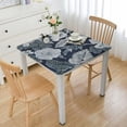 thumbnail image 1 of BANET Square Table Cloth Rectangle, Square Tablecloth Hand Block Print Table Cover Blue Tablecloth Dining, Kitchen, - Christmas white, 1 of 8