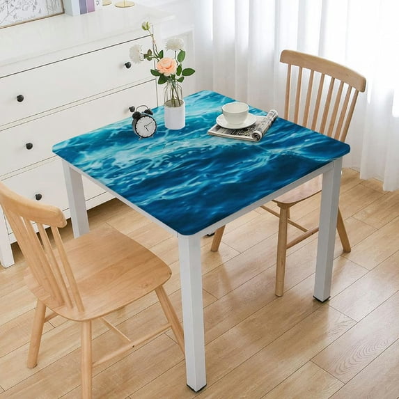 BANET Square Table Cover Table Cover for Decoration Shower Supplies white