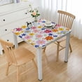 thumbnail image 1 of BANET Square Table Covers Flower Square Rectangle s for white, 1 of 7