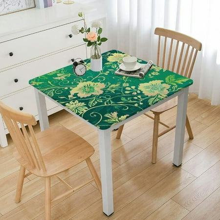 BANET Square Tablecloth Beautiful Floral Table Cloths Waterproof Table Cover for Wedding Party Dining Holiday Banquet 36*36