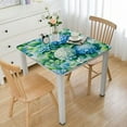 thumbnail image 1 of BANET  Square Tablecloth, Blue Floral Table Cloth for Square Table, Waterproof Spring Tablecloth Wrinkle Free for Patio, Card Table, Party Decor White, 1 of 7