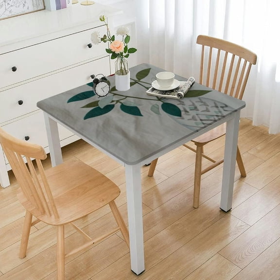 BANET Square Tablecloth Bohon Small Fish Cotton Line Table Cloth for Wedding Table Cover for Graduation Party Birthday Picnic White