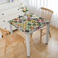 thumbnail image 1 of BANET Square Tablecloth Cute Table Cloths Waterproof Table Cover for Dining Holiday Banquet 46*46, 1 of 8