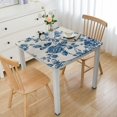 thumbnail image 1 of BANET Square Tablecloth - Linen Fabric Table Cloth - Washable Table Cover with Dust-Proof Wrinkle Resistant for Restaurant, Picnic, Indoor and Outdoor Dining, (Dark Blue) white, 1 of 7