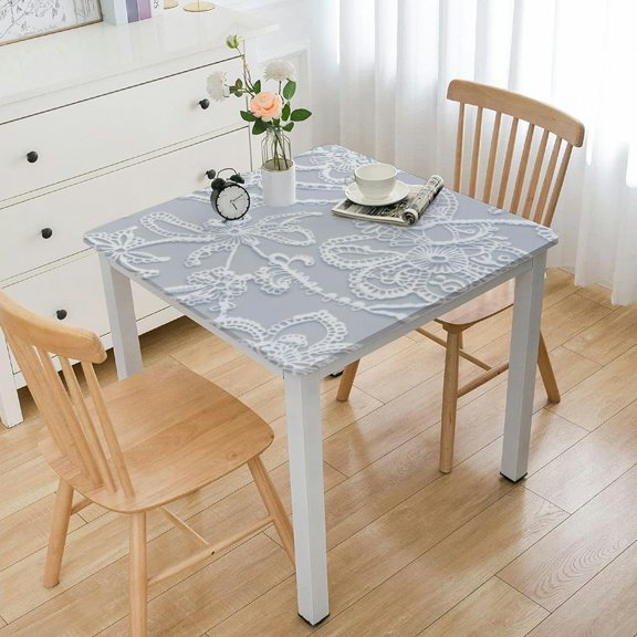 BANET Square Tablecloth . Rectangle Table Cover white