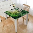 thumbnail image 1 of BANET , Square Tablecloth, Trees in of Summer Jungle Photo, Square Table Cloth for Dinner Weddings white, 1 of 8