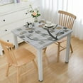 thumbnail image 1 of BANET Square Tablecloth with Flannel Backing Waterproof Oil-Proof Table Cloth Stain-Resistant Wipeable Table Cover for Square Table 46*46, 1 of 8