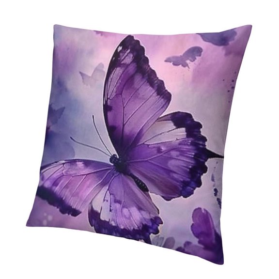 BANET Square Throw Pillow Cover, Modern Decorative Cushion Case for Home 24x24in
