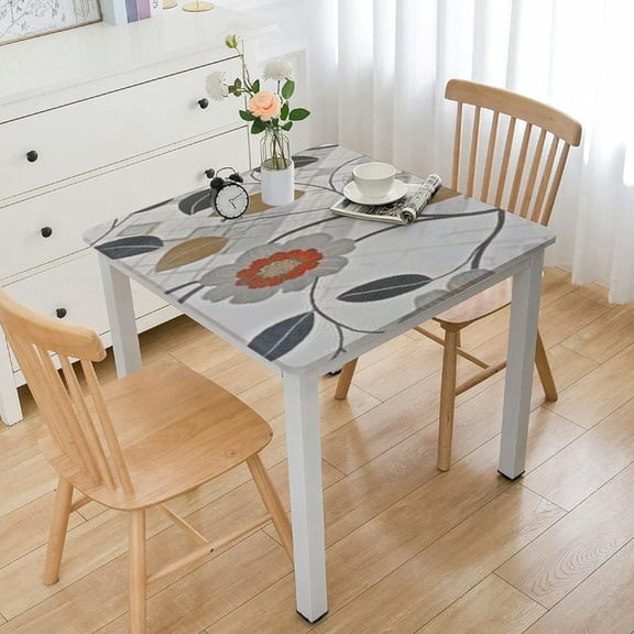 BANET Square Tablecloth with  Waterproof  Table Cloth Stain-Resistant Wipeable Table Cover for Square Table 40*40