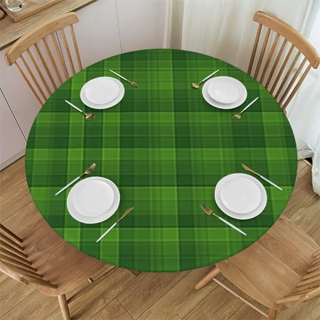 BANET St Patricks Day Round Tablecloths for Circular Table Cover Washable Polyester for Dining Table, Buffet Parties and Camping 31"-35