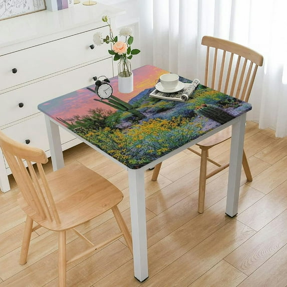 BANET , Stain table cover, for Kitchen Indoor Outdoor Events party Decor-Rectangle Table Clothes, white
