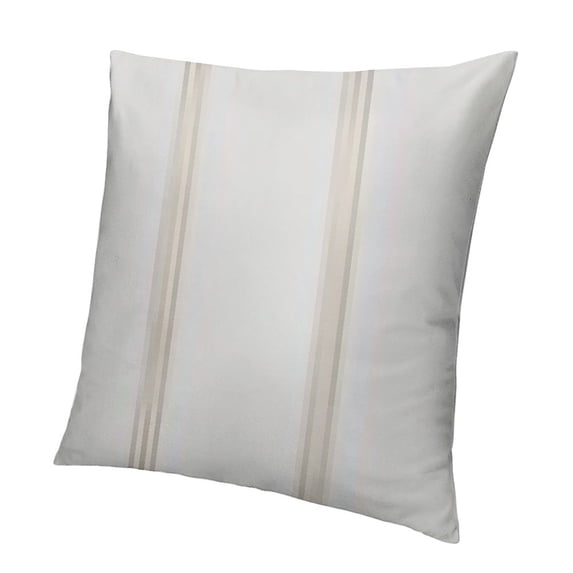 BANET - Standard Size Pillow Cases , Pillowcases Pillow Shams Covers, Soft Microfiber, Striped Stripes Light Gray Grey on White