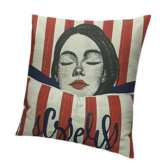 BANET Striped Throw Pillow Cover Decorative Pillow Case Standard Square Cushion Cover for Sofa Men Women and 24x24in