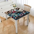 thumbnail image 1 of BANET , Summer Nautical Theme Starfish Shell Fishnet Non Slip Heat Resistant Linen Fabric table cover, Washable Holiday Party Dining Table Mats for Coastal Home Kitchen Decor White, 1 of 7