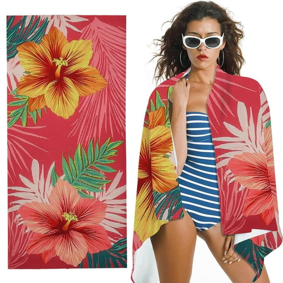 BANET Summer Tropical Beach Towel for Women Girls Lightweight  Beach Towels for Adult - Perfect for Beach Pool Swim Bath Camping Picnic  30x60in