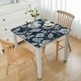 thumbnail image 1 of BANET Table Cloth Rectangle, Square Tablecloth Hand Block Print Table Cover Blue Tablecloth Dining, Kitchen, - Christmas white, 1 of 8