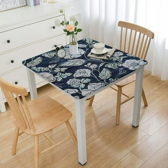 BANET Table Cloth Rectangle, Square Tablecloth Hand Block Print Table Cover Blue Tablecloth Dining, Kitchen, - Christmas white