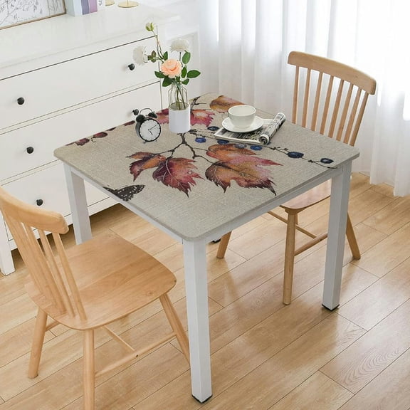 BANET Table Cloths Decorative Washable Rectangle Tablecloth, Dining, Kitchen, - Beige - Thanksgiving/Christmas white
