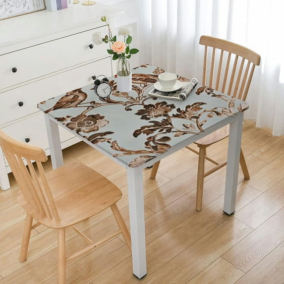 BANET Table Cloths Decorative Washable Rectangle Tablecloth, Dining, Kitchen & Camping, - Thanksgiving/Christmas white