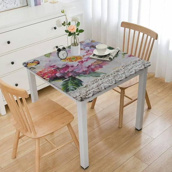BANET Table Cloths Decorative Washable Rectangle Tablecloth Table Cloth, Dining, Kitchen, Parties & Camping, - Spring/Summer white