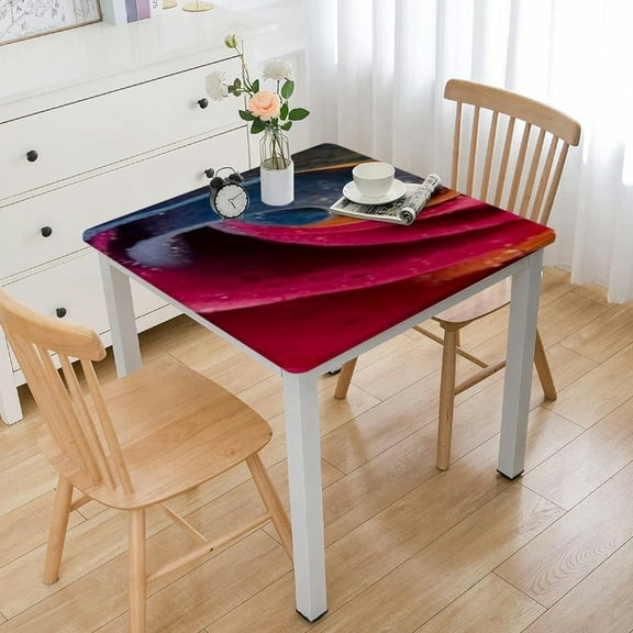 BANET Table Cover Colorful Flowers with Table Cloth Kitchen Dinning Tablecloth for Rectangle Tables Parties Coffee Weddings white
