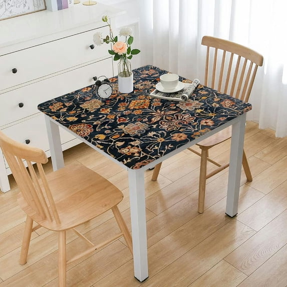 BANET Table Cover Decorative Washable Rectangle Tabletop Tablecloths, Kitchen, Party, Wedding, Restaurant, Imperfection - Thanksgiving/Christmas white
