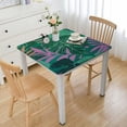 thumbnail image 1 of BANET Table Decoration for Party Art Tropical Jungle Square Table Cloth Polyester Tablecloth Square Table for Dinner Table Decor white, 1 of 8